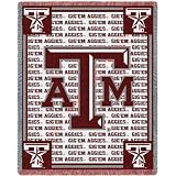 Texas A&M University Aggies Throw Blanket Woven Afghan Tapestry 69 x 48 [Misc.]