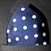 Royal Silk Navy Polka Dot Silk Pocket Square 100% Silk - Full-Sized 16