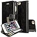 iPhone 6s Case, iPhone 6s Leather Case, iPhone 6s Wallet Leather Case E-JOY Wallet Card Slot View Stand Premium Protective Leather Cover Case For (iPhone 6S, R64 Black)