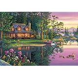 MasterPieces Lakeside Retreat EZ-Grip Jigsaw Puzzle, 1000-Piece