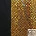 Big Fish Scale Gold Stretch Spandex 58 Inches Wide Fabric by The Yard (F.E.