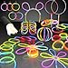 FlashingBlinkyLights Glow Stick Party Favor Pack- Bulk Glow Bracelets in Assorted Colors & Connectors to Make Glowstick Necklaces, Glow in The Dark Glasses, Earrings & More