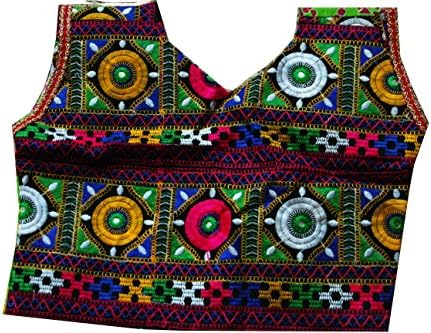 Samudrika Designer Garba Lehenga Chaniya Choli Cotton Green And RedSize 2 Years