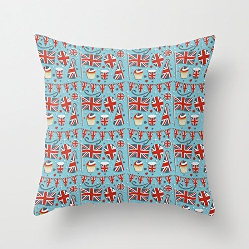A Great British PUKy Zippered Pillow Case 20"x20"(Two Sides)
