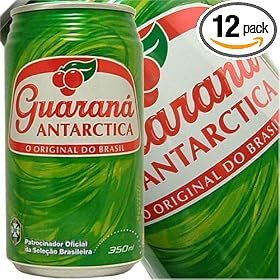 Guarana Antarctica Brazilian Soft Drink Twelve 12 Ounce Cans