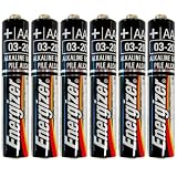 Six Energizer AAAA Alkaline Batteries for Streamlight Stylus Lights