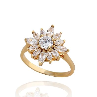 sunflower wedding rings