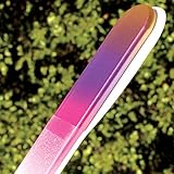 6 Piece Crystal Glass File Kit, includes Large Pedicure Nail File, 2 Medium & 2 Small Czech Glass Nail Files, Plus NEW manicure Ergofile nail care tool for ultimate nail care, by Bona Fide Beauty