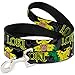 Buckle-Down Pet Leash - LOKI in Action Black/Gray/Yellow/Green - 4 Feet Long - 1