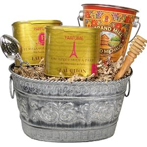 Tea and Honeys luxury gourmet breakfast in bed gift basket