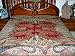 Cerise Pink-gold Pashmina Jamavar Indian Bedspread Bedding Couch Throw King/queen 108"