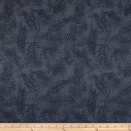 110'' Wide Flannel Quilt Back Fern Grey Fabric By The Yard