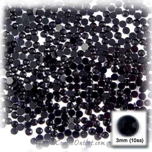 1440pc flatback Rhinestones Round 3mm - 10ss