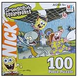  : Spongebob Squarepants - Pillow Fight 100 Piece Jigsaw Puzzle 10" X 13"