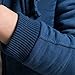 Unko Men's Casual Faux Fur Hoodies Outwear Sweatshirt M Blue
