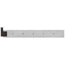 Starrett CH604R-6 6 2-Sided Steel Ruler with Hook