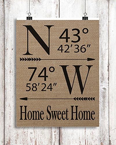 Home Sweet Home Burlap Coordinate Print