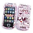 Samsung Galaxy 3 i5800 Snap On Protector Hard Case "Love Love Love" Design