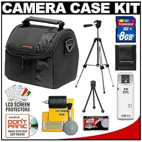 Click here to buy Nikon Coolpix Digital Camera Accessory Kit with Case + 8GB SD Card & Tripod for L22,... by Precision Design.