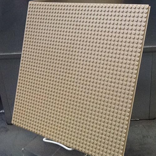 12" X 12" 8 Bit Pixel Building Slab Bricks Blocks Solid Tan Base Plate