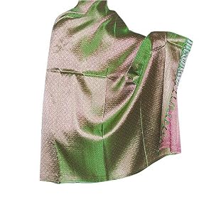 Silk Shawls Womens Outerwear Wraps in Paisley Jacquard Weaving 44 x 72 by ShalinCraft