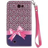Galaxy Alpha Case, Galaxy Alpha Wallet Case, Customerfirst PU Leather Wallet Stand Magnetic Cover Case for Samsung Galaxy Alpha G850F (Cheetah Paws)