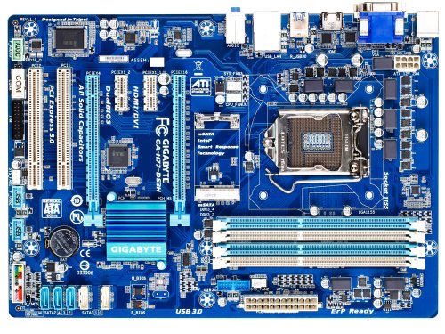Gigabyte Intel H77 LGA 1155 AMD CrossFireX DVI/HDMI Dual UEFI BIOS ATX Motherboard GA-H77-DS3H On Sale