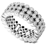One of a Kind 2.00ctw Round Brilliant Diamond Eternity Band (G-H/SI) in 18kt White Gold