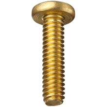 Brass Machine Screw, Pan Head, Phillips Drive