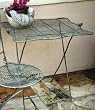 Vintage Verdi Metal Bird Folding Indoor Outdoor Side Table