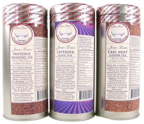 3 Tea Combination pack: Provence Breakfast, Provence Lavender and Provence Earl Gray... by TOP