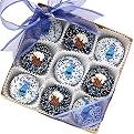 Good Fortunes® Father's Day Dark and White Chocolate-Dipped Oreos - Box of 9