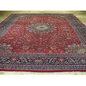 10x13 Handknotted Wool Persian Area Rug G74
