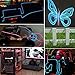 Zitrades EL Wire Red Portable Neon Glowing Electroluminescent Wire 15ft With Transformer For Thanksgiving Day Christmas Day Birthday Party