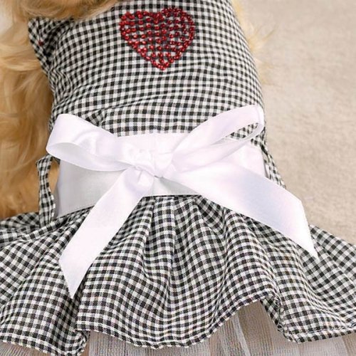 Medium Gingham Bling Sundress Dog Dress