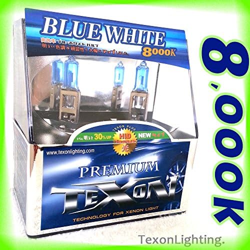 TEXON PREMIUM H1 12V 100W HID XENON 2 BULBS 8000K BLUE-WHITE REPLACEMENT HALOGEN