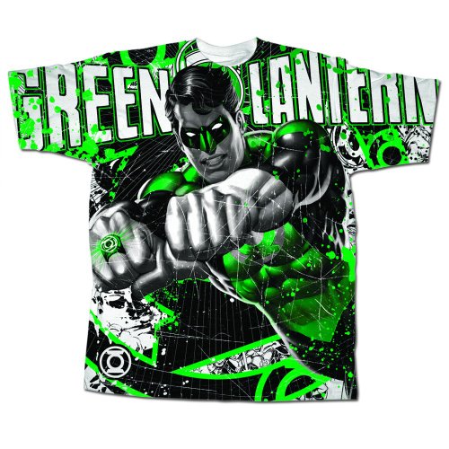  DC Comics The Green Lantern Men's White T-shirt