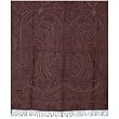 Throw Blanket Wool Asian Jacquard Pattern India 55 inches x 106 inches (wbscov044)