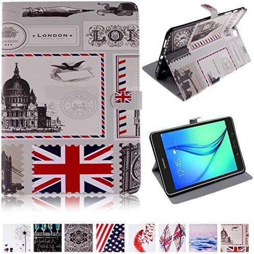 T550 Case,Tab A 9.7 Case,UUcovers(TM)Full Protection Fashionable Pattern Stand Cover with Card Slot/Cash Holder for Samsung Galaxy Tab A 9.7-Inch (British Flag)