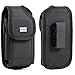 XXL SIZE Google Nexus 6P / 6 Vertical Nylon Case Pouch Holster with VELCRO Closure with Swivel Belt Clip Fits OTTER BOX Defender / LIFEPROOF / Mophie Juice Pack Air/Plus Case On