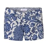 Girls' Xhilaration Floral Tab Button Shorts - Blue