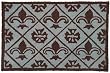 FLEUR DE LIS Indoor/Outdoor THROW RUG mat 22x34