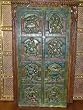 Ganesha Carving Many Moods of Ganesh Carved Wall Panel Door 72"