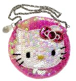 《Hello Kitty/ハローキティ》スパンコールポーチ(ピンク）
