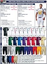 Nike Team Youth & Adult Stock Football Uniform Packages (Call 1-800-327-0074 ext. 221 to order)