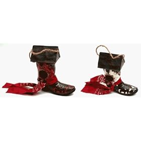 Western Cowboy Boot Birdhouse Two Assorted Styles by 