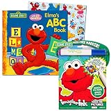 Sesame Street Elmo ABC Book Super Set with Stickers, Imagine Ink Book and Mess Free Marker