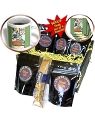 cgb_170579_1 BLN Vintage Trade Cards Featuring Children - Meritas Table and Shelf Oil Cloth Children Playing in the Kitchen - Coffee Gift Baskets - Coffee Gift Basket