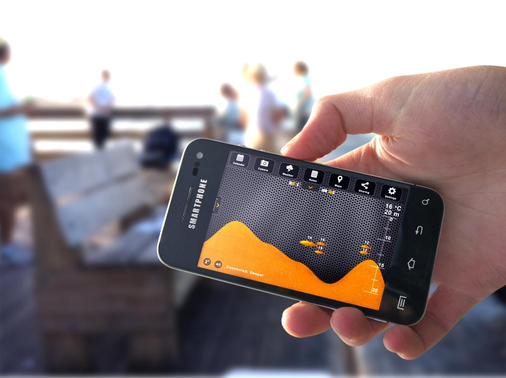 NEW Deeper Smart Portable Fish Finder for Smartphone or Tablet, Black, DP0H10S10 eBay