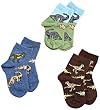 Jefferies Socks Boys 2-7 Dino Triple Treat 3 Pack Socks
